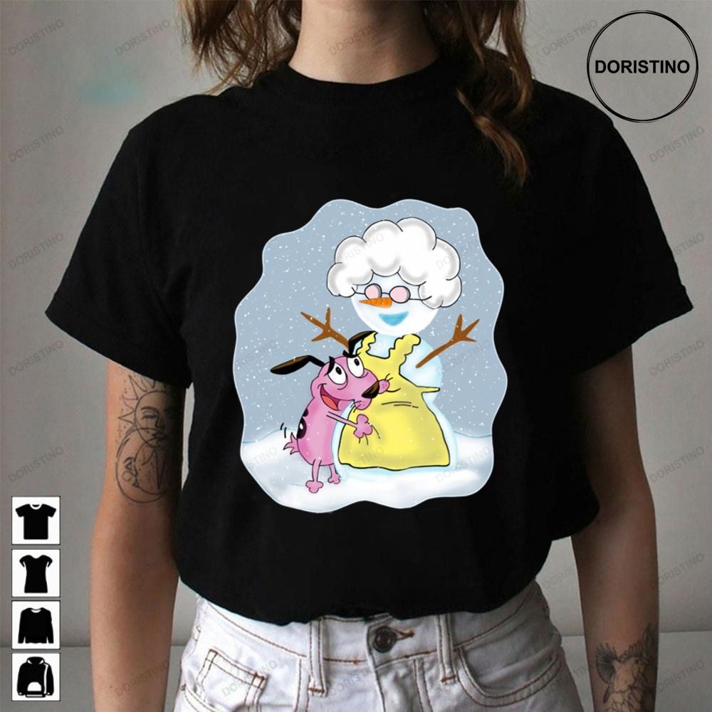 Courage The Cowardly Dog Winter Muriel Snowman Trending Style